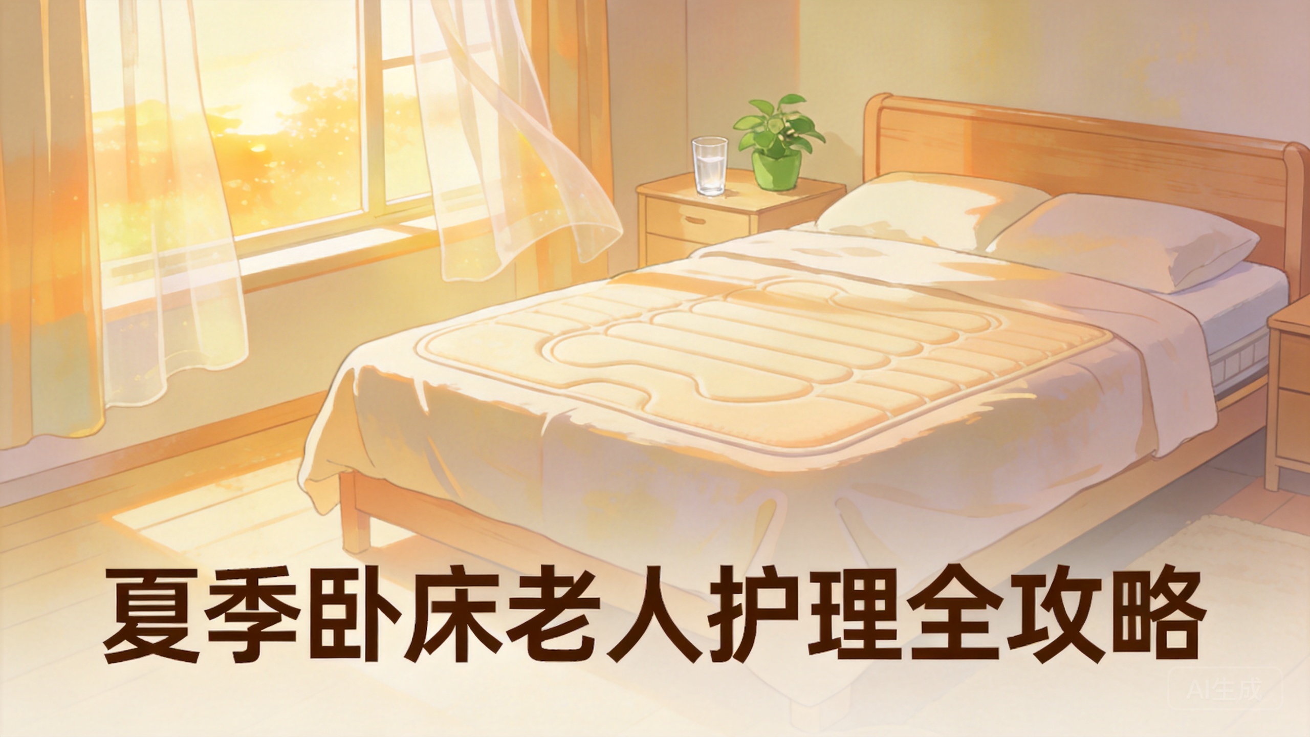 夏季卧床老人护理全攻略：防压疮、防中暑、防感染，家属照着做就行